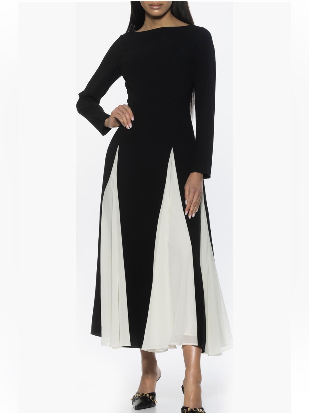Alexia Admor Elodie Floral Long Sleeve Maxi Dress